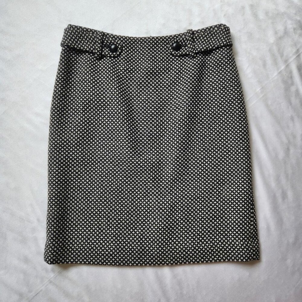 Banana Republic Tweed Skirt - Black & White - Size 4